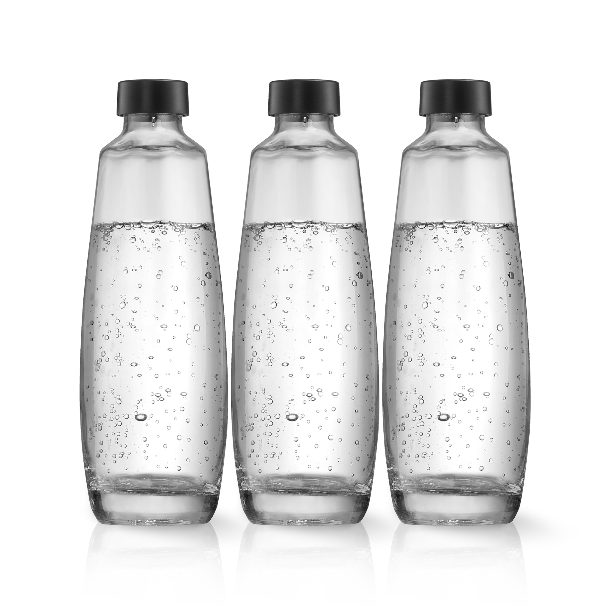 3-pack 1L Glasflaska för kolsyremaskinen DUO sodastream