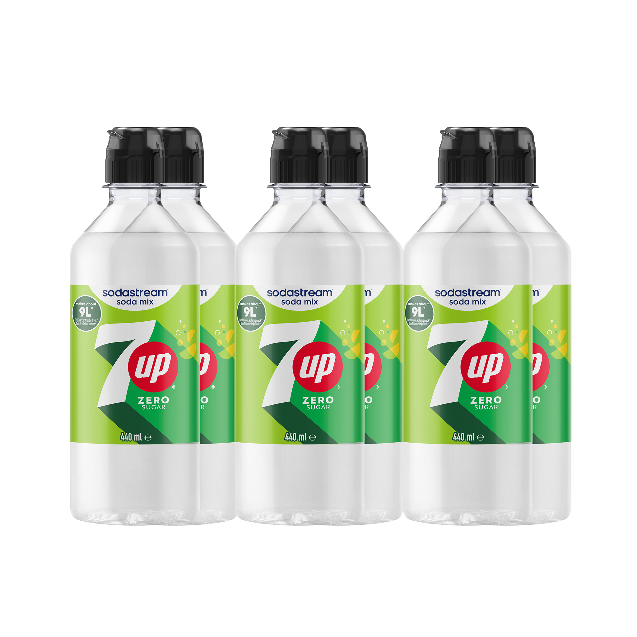6-pack 7UP Zero sodastream