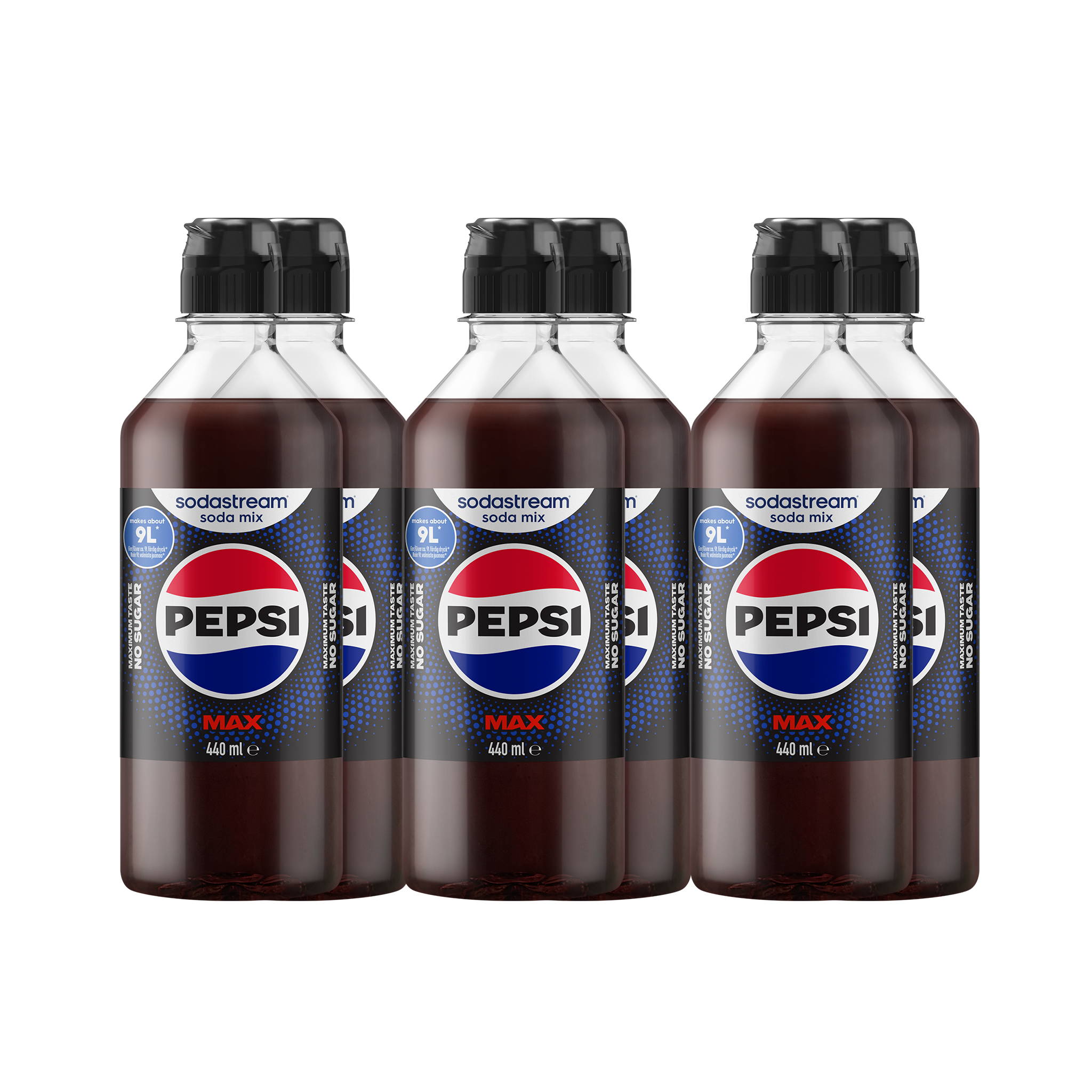 6-pack Pepsi Max sodastream
