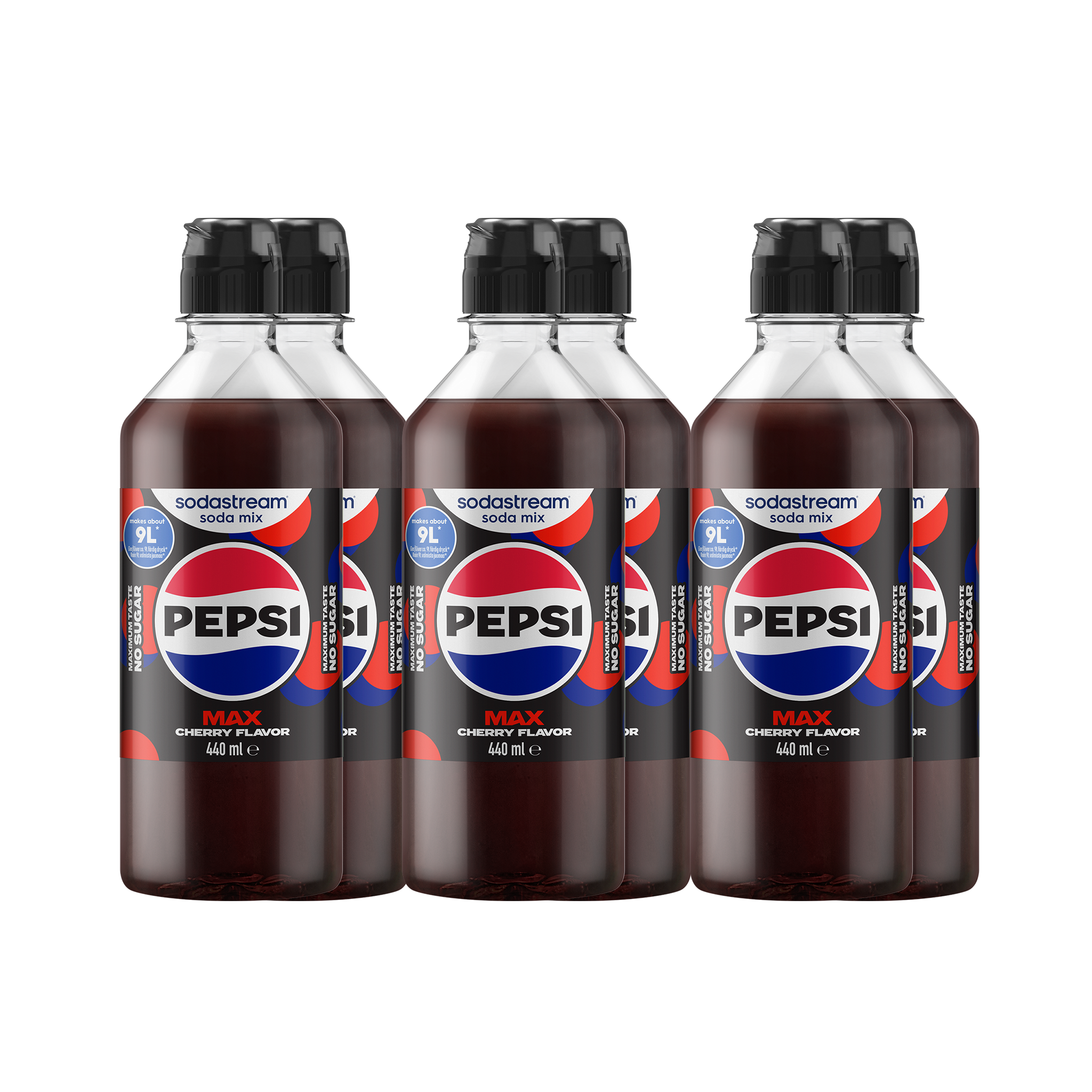 6-pack Pepsi Max Cherry sodastream