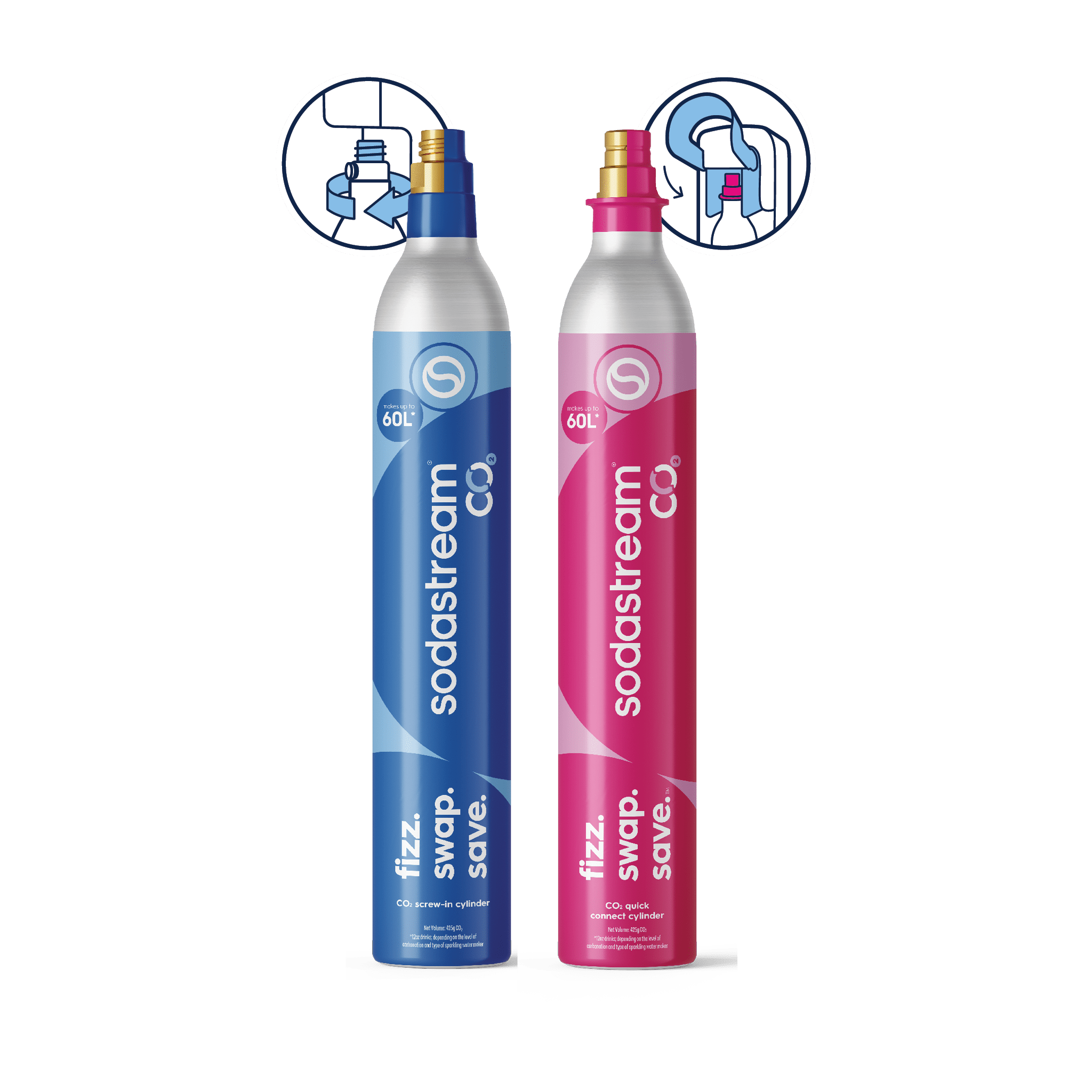 Låda 4-pack Kolsyrecylinder sodastream