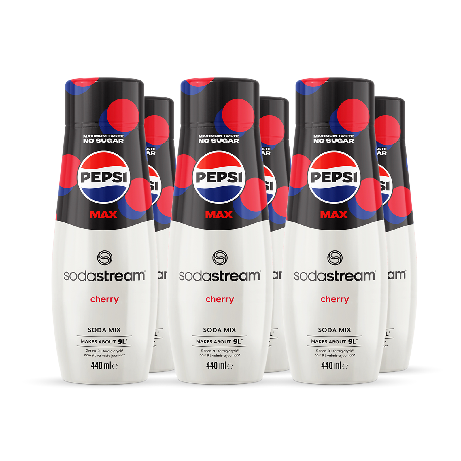 6-pack Pepsi Max Cherry sodastream