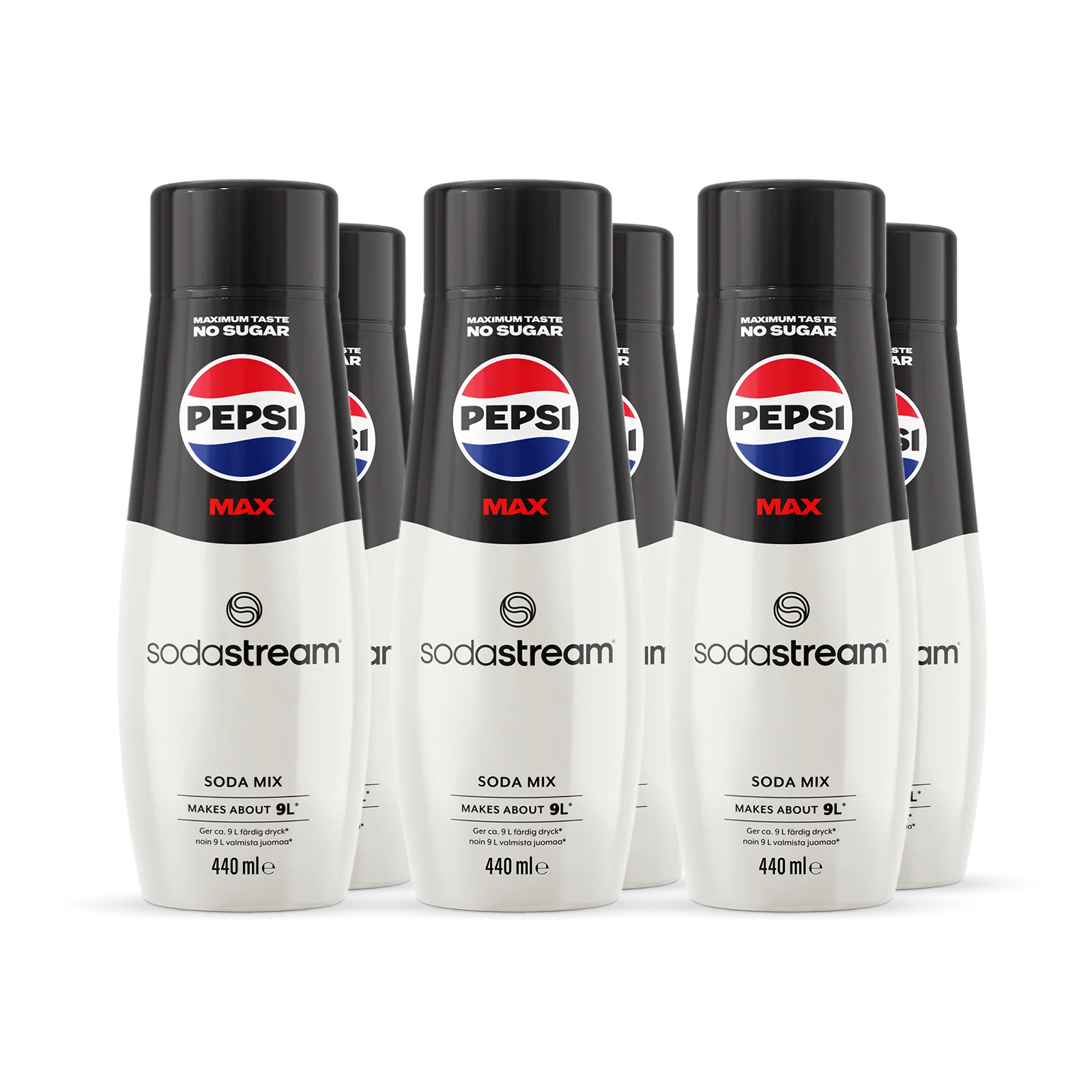 6-pack Pepsi Max sodastream