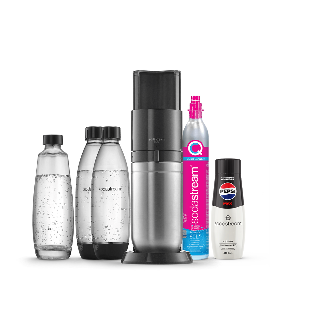 sodastream duo svart Värdepaket