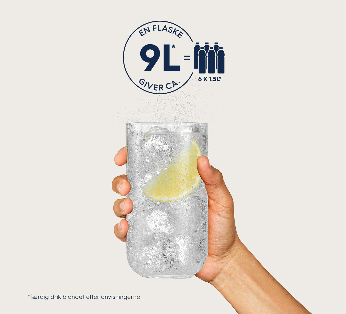 Näringsinnehåll per 100 ml dryck vid beredning efter anvisning: