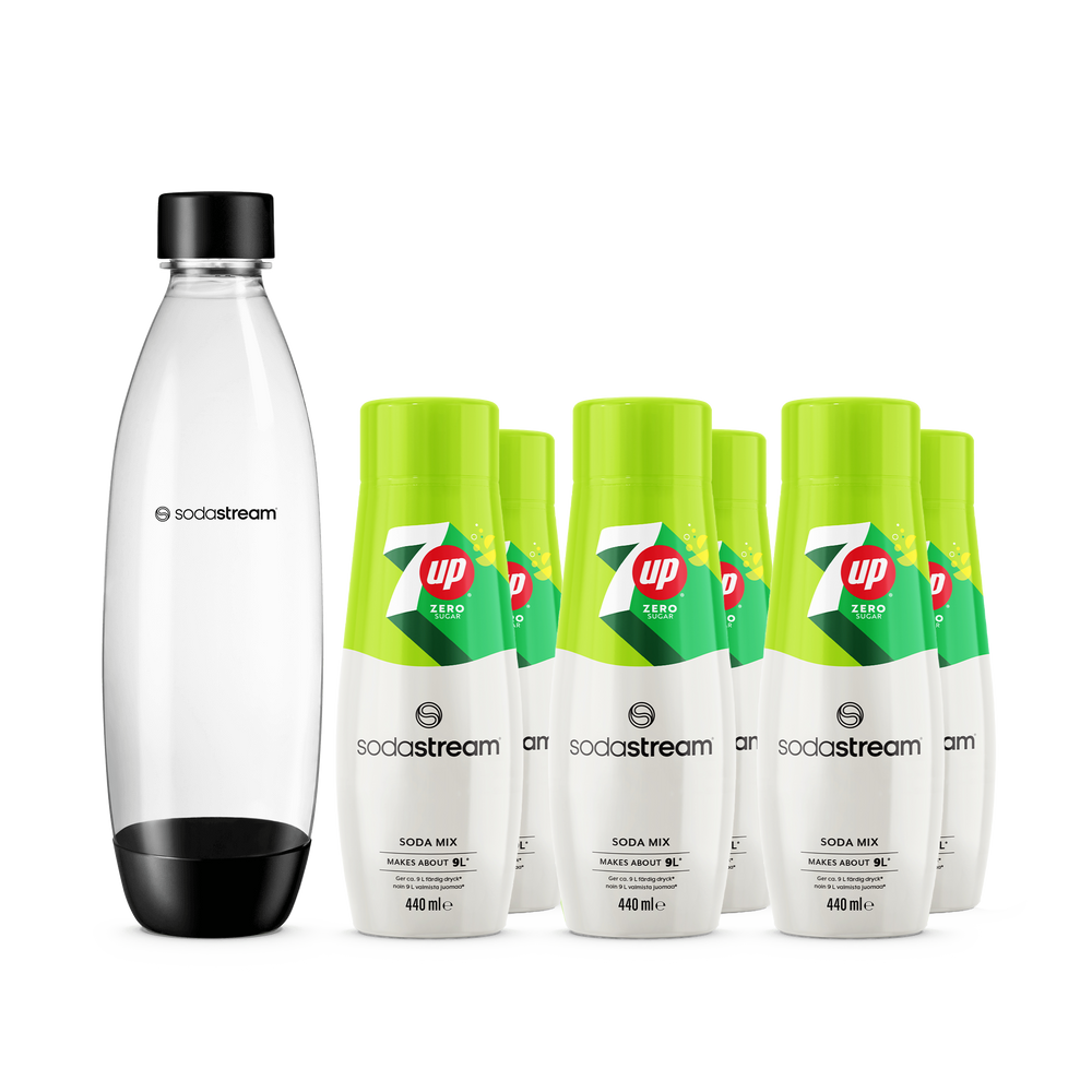 6-pack 7UP free + 1L Diskmaskinssäker Flaska Fuse