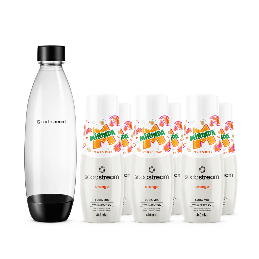 6-pack Mirinda Light + 1L Diskmaskinssäker Flaska Fuse