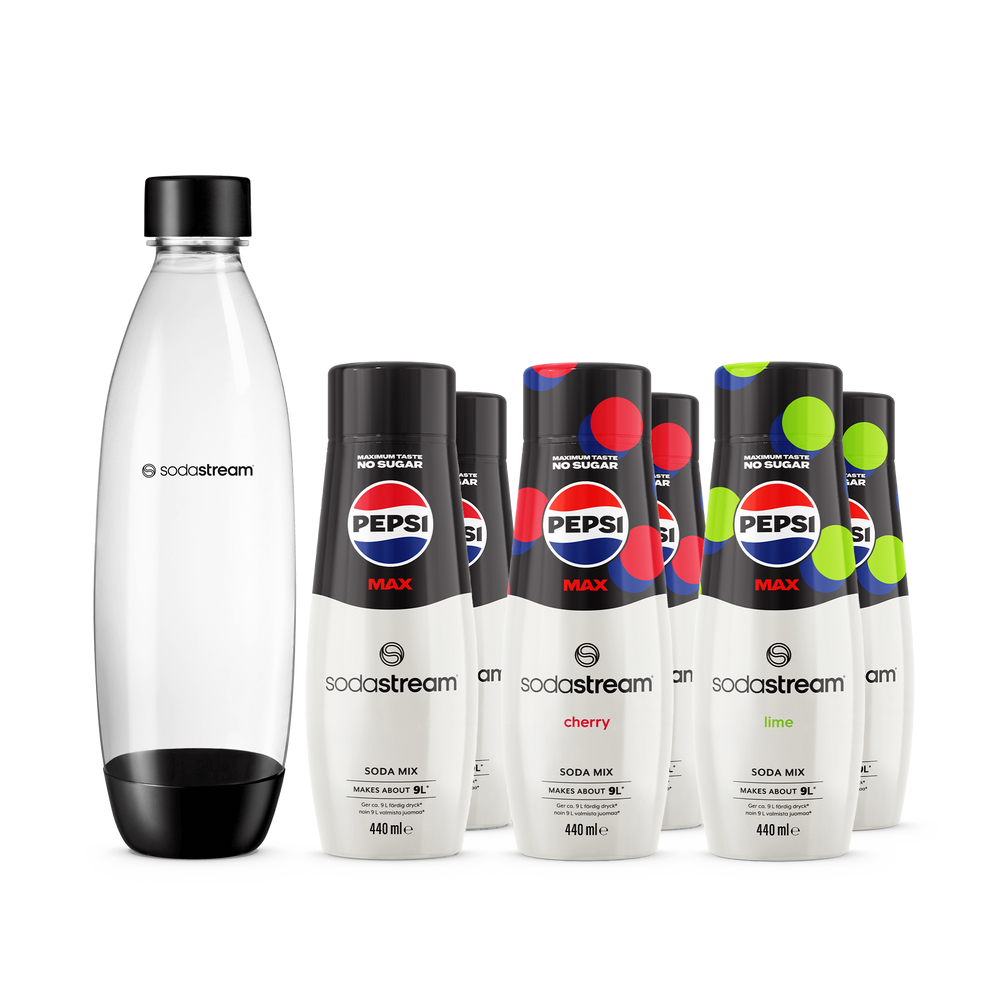 Pepsi Mixpaket + 1L Diskmaskinssäker Flaska Fuse