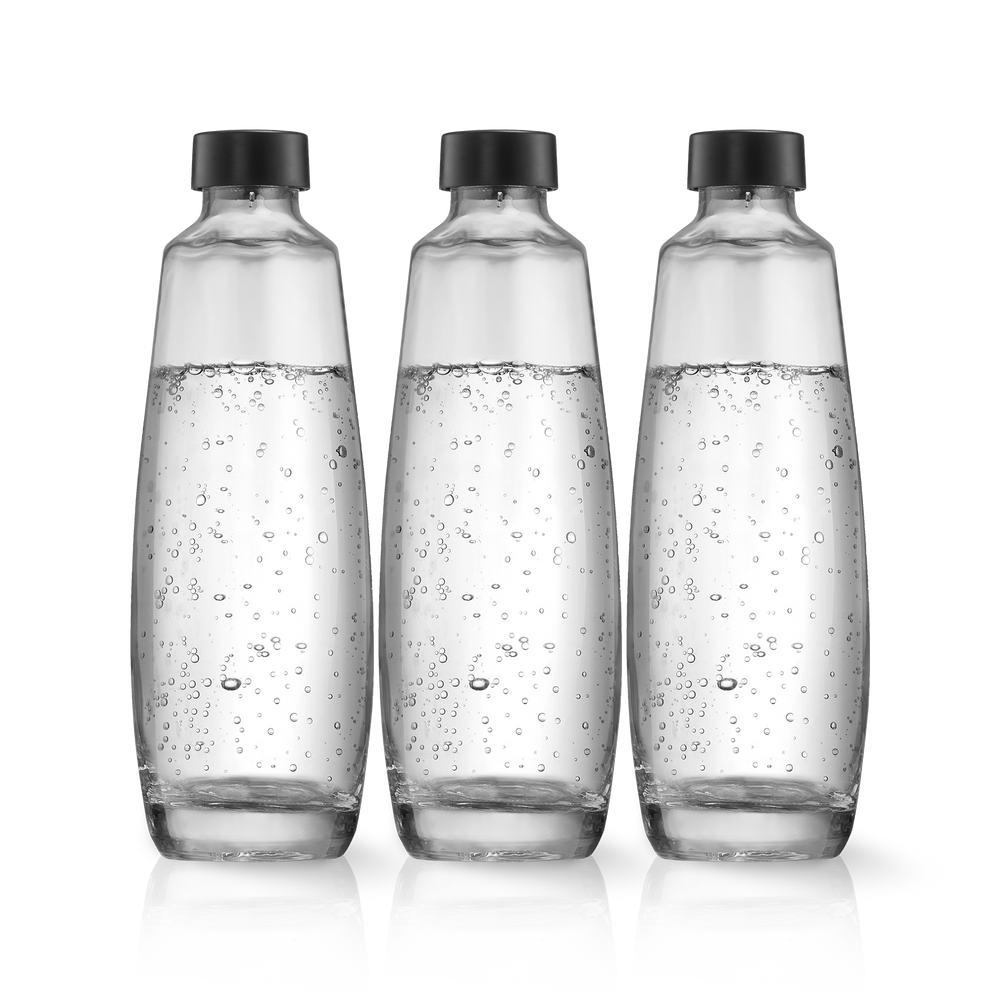 3-pack 1L Glasflaska för kolsyremaskinen DUO