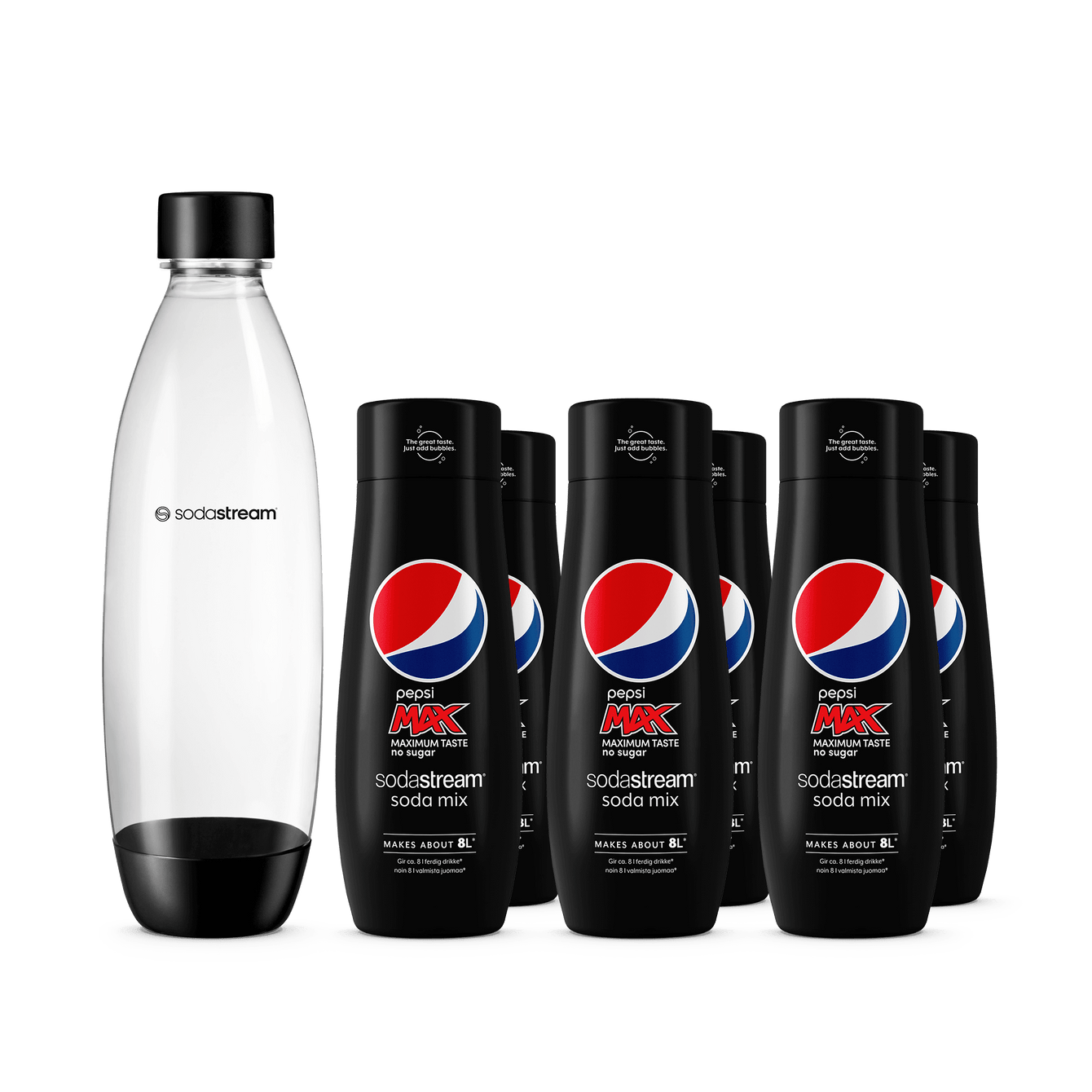 6-pack Pepsi Max + 1L Diskmaskinssäker Flaska Fuse